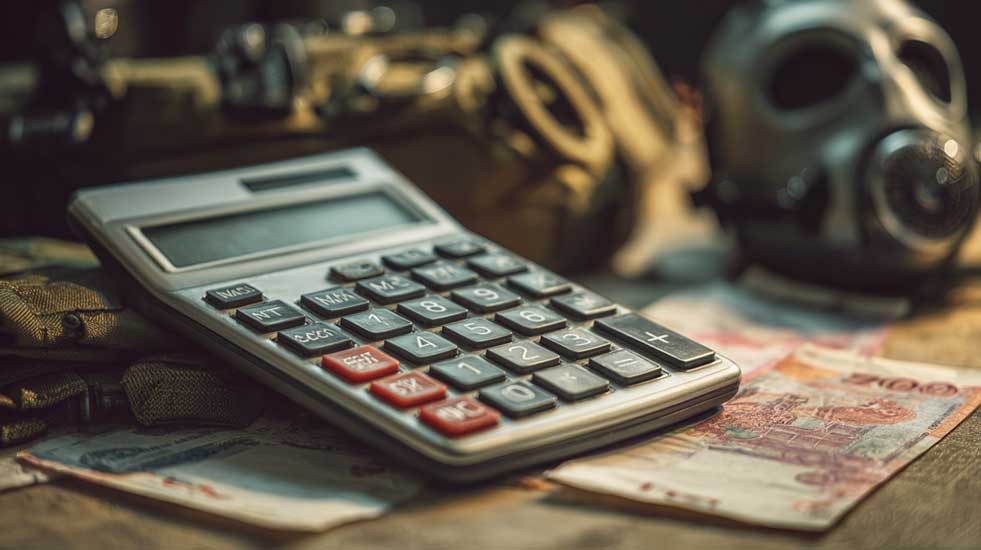 Escala 12x36: O Guia Definitivo de Direitos (Atualizado 2025) 6 Foto de calculadora e equipamentos de proteção, representando o cálculo preciso de adicionais na escala 12x36.